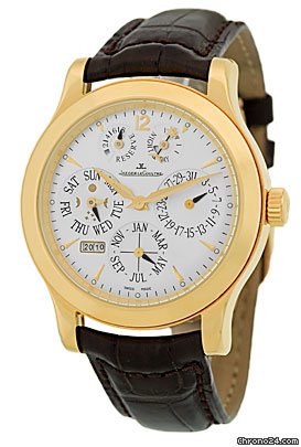 Jaeger-LeCoultre Gent's 18K Rose Gold Master Eight Days Perpetual Strapwatch watches