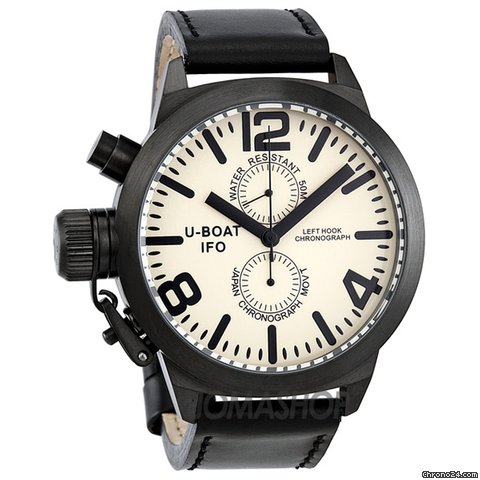 U-Boat Beige Dial Leather Mens Watch 364 watches