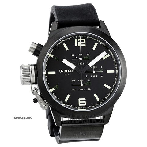 U-Boat Black Dial Rubber Mens Watch 1021 watches