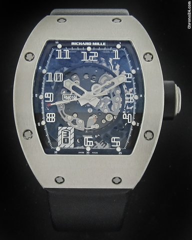 Richard Mille Titanium Automatic Skeleton Watch RM010 watches