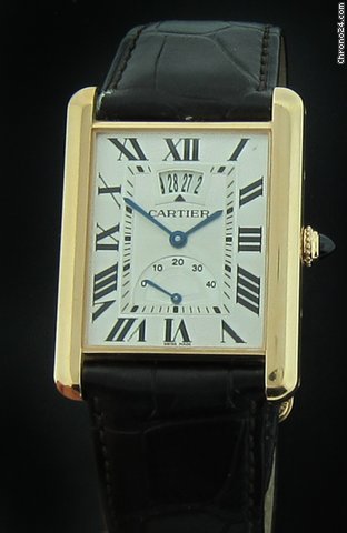 Replica Cartier Rose Gold XL Tank Louis Power Reserve W1560003 Watch