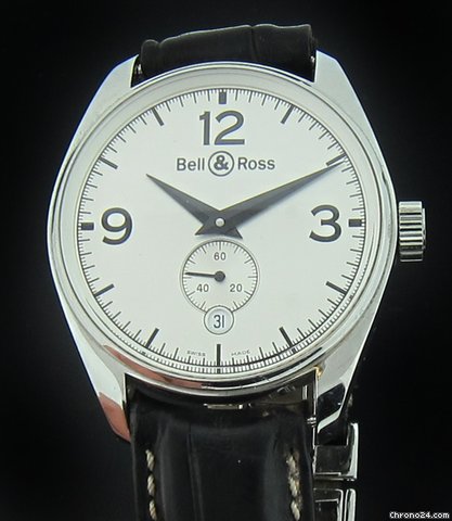 Bell & Ross Steel Vintage Automatic Strap Watch watches