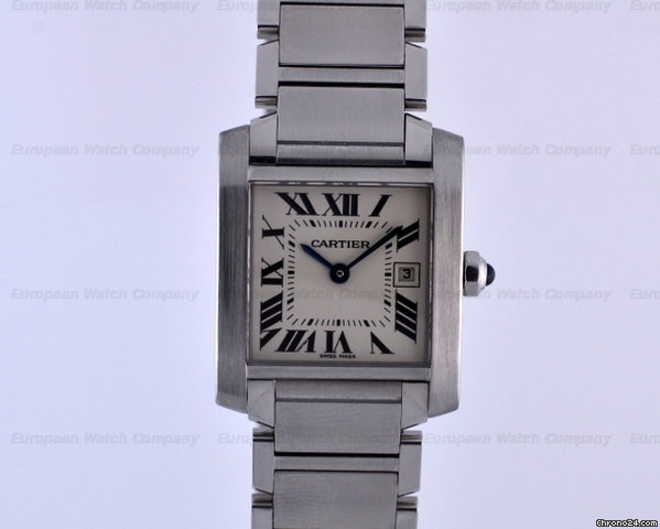 Cartier Tank Francaise Mid-Size SS/SS Quartz watches