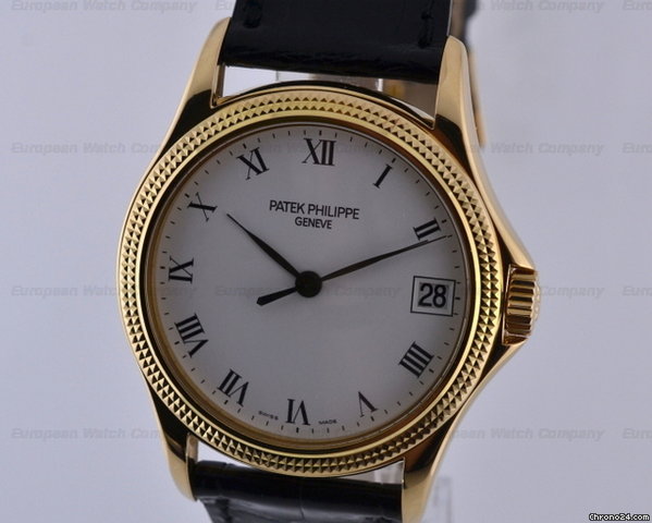 Patek Philippe Calatrava 18K Yellow Gold Hobnail Bezel 37MM watches