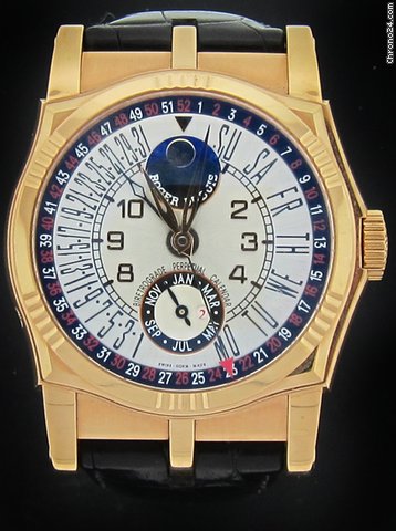Roger Dubuis Rose Gold Sympathie Perpetual Calendar Retrograde SY43 watches