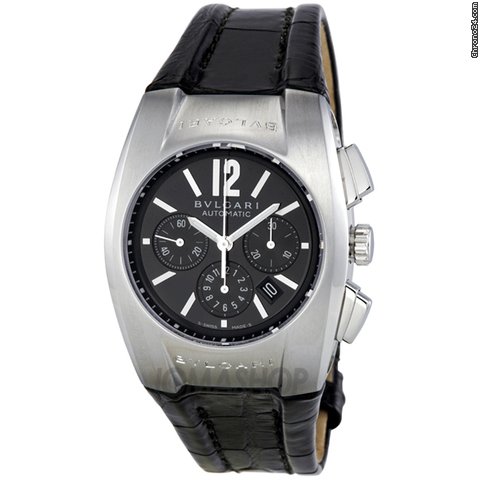 Bulgari Ergon Black dial Chronograph Stainless Steel Mens Watch EG35BSLDCH watches