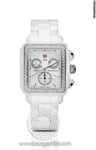 Michele Deco White Ceramic Ladies Watch MWW06F000002 watches