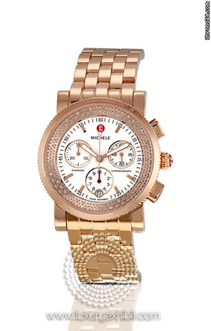 Michele Sport Sail Rose Gold-plated Stainless Steel Ladies Watch MWW01C000059 watches