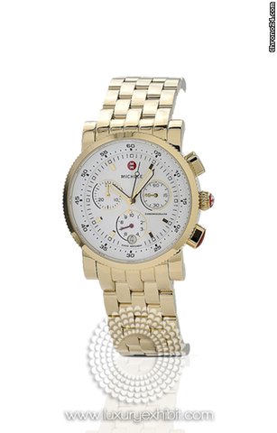 Michele Sport Sail Yellow Gold-plated Stainless Steel Ladies Watch MWW01C000106 watches