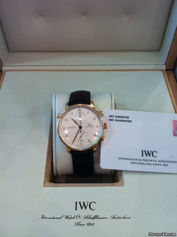 IWC Portuguese Chronograph Rattrapante Or Rose 18k watches