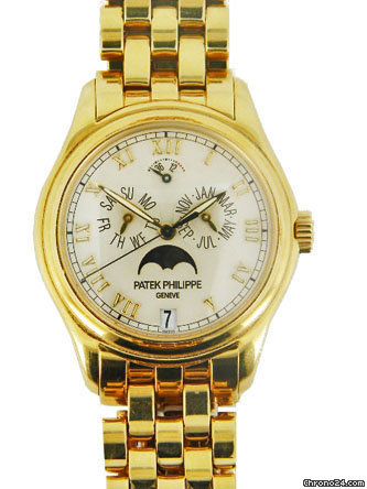 Patek Philippe 18k yellow gold Annual Calendar Moon watches