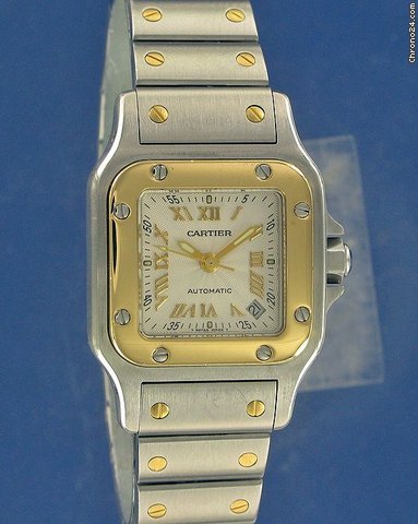 Cartier Santos Galbee Automatic Gold/Steel watches