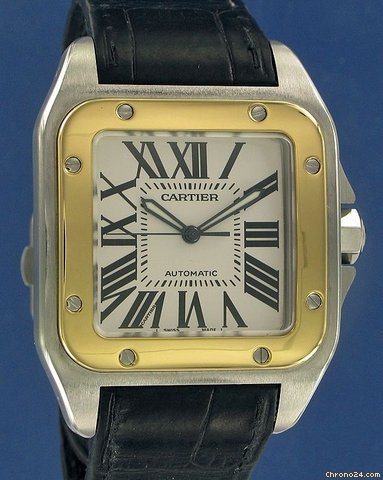 Cartier Santos 100 Gold/Steel watches