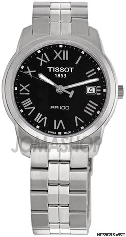 Tissot PR 100 Black Dial Bracelet Mens Watch T0494101105301 watches