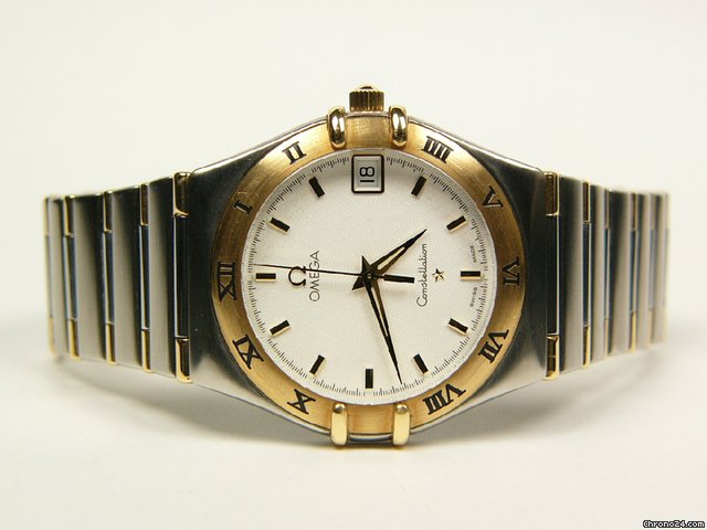 Omega Constellation stainless steel and gold watches