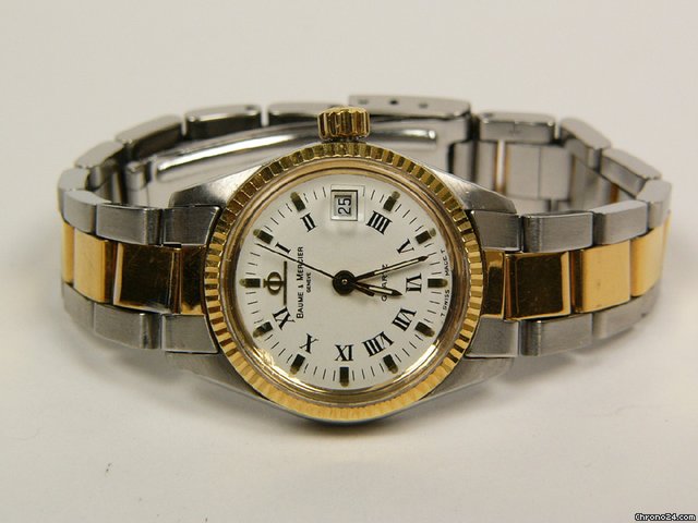 Baume & Mercier & stainless steel an gold filled Ref. 4216018 watches