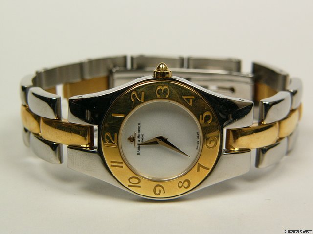 Baume & Mercier & Linea steel and plated gold Mod. 3528941 watches