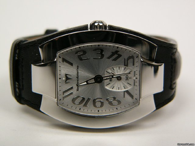 Technomarine stainless steel with black leather strap LR00754 watches