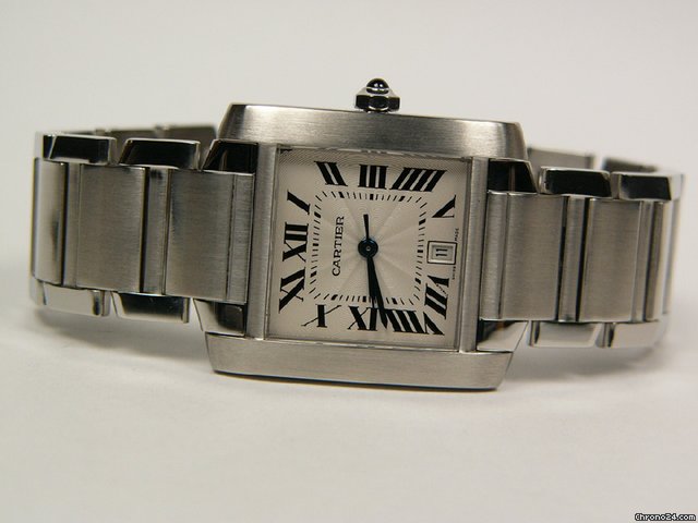 Replica Cartier Tank Francaise stainless steel Mod. 2302 Watch