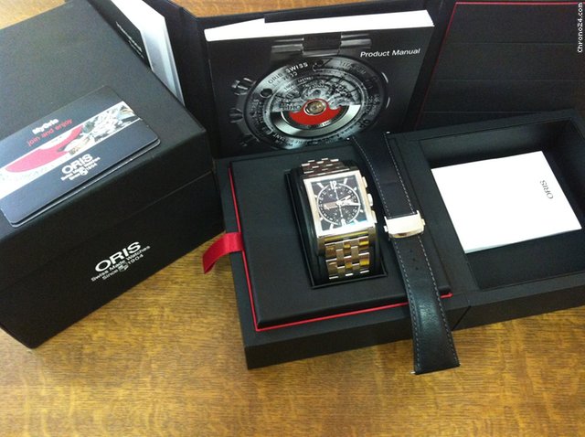 Oris Rectangular Titan Chronograph watches