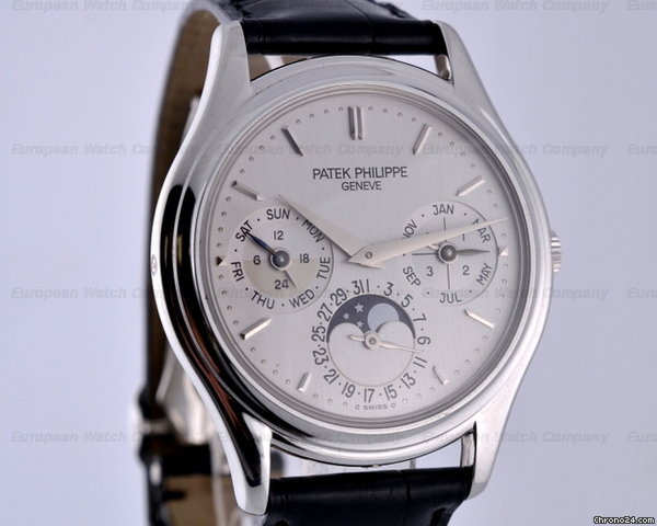Patek Philippe Perpetual Calendar PLATINUM Silver Dial 36MM watches