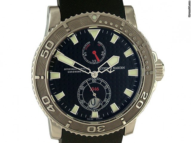 Ulysse Nardin Marine Diver Chronometer Stahl/Kautschuk 43mm watches