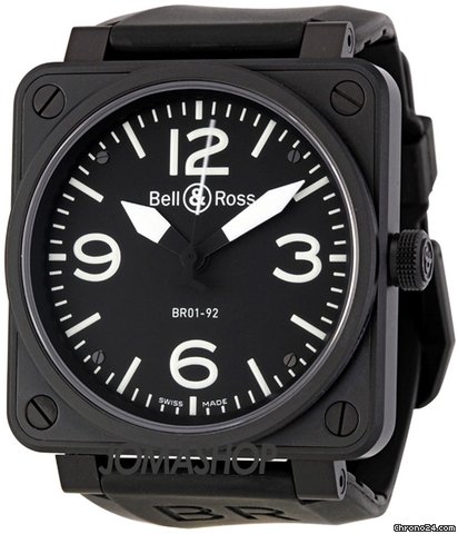 Bell & Ross Carbon Automatic Mens Watch BR0192-BL-CB watches