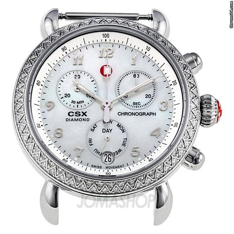 Michele CSX Chronograph Diamond Bezel Ladies Watch 03M01A1025 watches