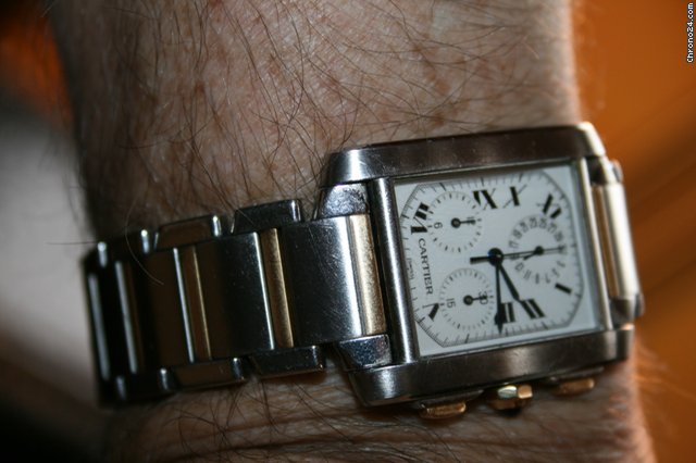 Cartier Tank Francaise Chronograph Stahl-Gold watches