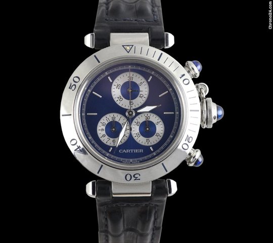 Cartier Pasha 36mm Chronograph SS watches