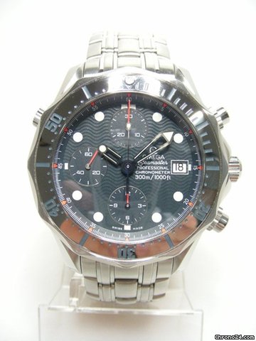 Omega Seamaster chronographe full steel/complet acier cadran bleu dial watches