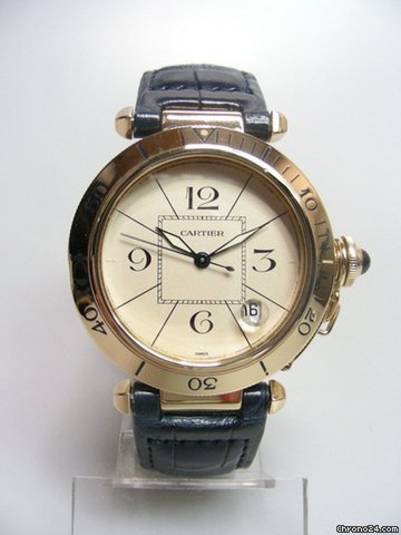 Cartier Pasha big size yellow gold or jaune automatique watches