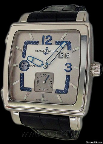 Ulysse Nardin Quadrato Dual Time Automatic 42mm 2008 watches
