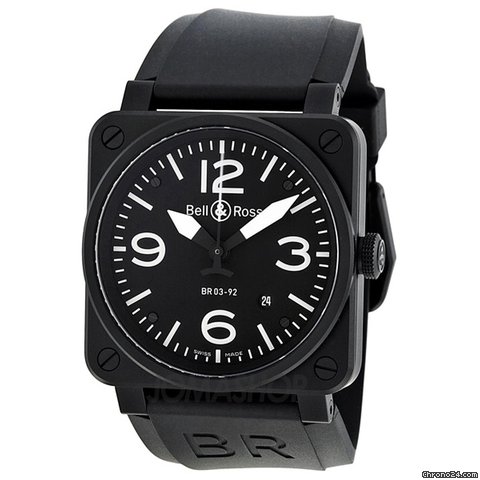 Bell & Ross Carbon Automatic Black Dial Stainless Steel Mens Watch BR0392-BL-CA watches
