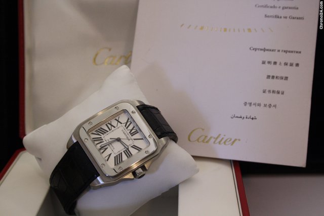Cartier SANTOS 100 XL FULL SET watches