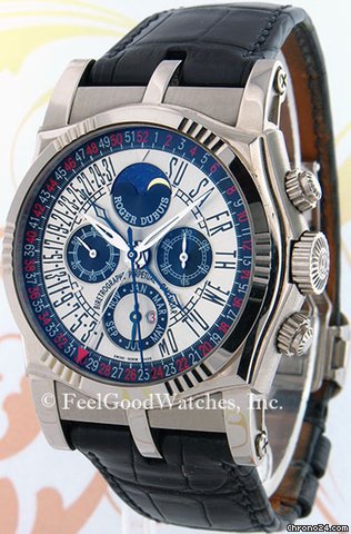 Roger Dubuis SY43 Sympathie Perpetual Calendar Chronograph, White Gold watches