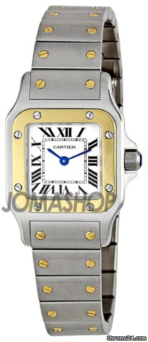 Cartier Santos Two Tone 18kt Yellow Gold and Steel Ladies Watch W20012C4 watches