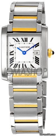 Cartier Tank Francaise 18kt Yellow Gold and Steel Midsize Watch W51012Q4 watches