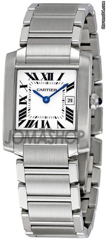 Cartier Tank Francaise Steel Midsize Watch W51011Q3 watches