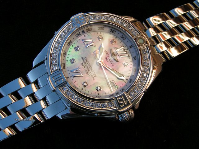 Breitling B-CLASS Stahl/Stahl Perlmutt Ziffernblatt MOP watches