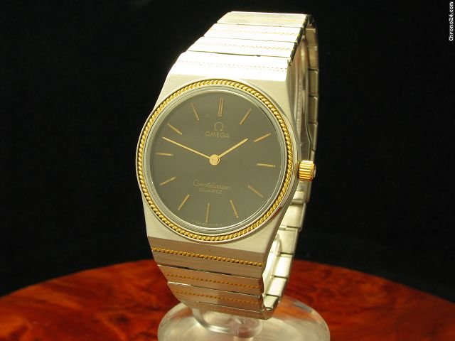 Omega Constellation 18kt Gold/ Edelstahl Herrenuhr watches