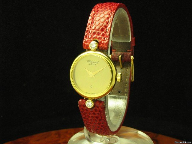 Chopard 18kt. Gold Damenuhr Mit 0,22ct Brillant Besatz watches