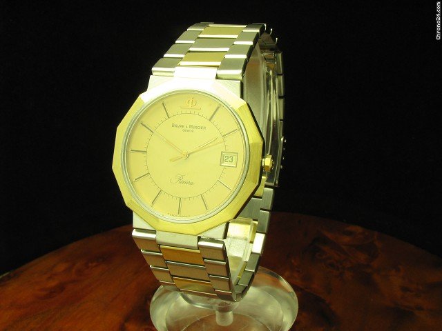Baume & Mercier & Riviera 18kt. Gold/ Edelstahl Herrenuhr watches