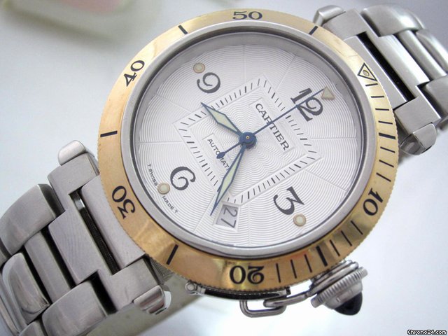 Cartier Pasha Glasboden watches