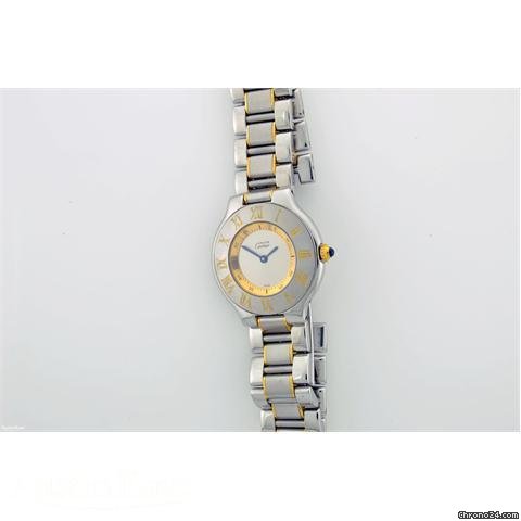 Cartier Must 21 Bi-metal quartz on bracelet watches