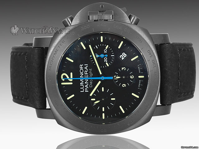 Panerai PAM 363 M Chronograph Daylight PVD/DLC - Midnight in Buenos Aires - 44mm Black PVD/DLC Coated Special Limited Edition 85 Pieces - Ultra Rare watches