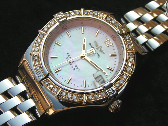 Breitling Sirius Perpetuel MOP mit Diamant Goldl¨¹nette watches