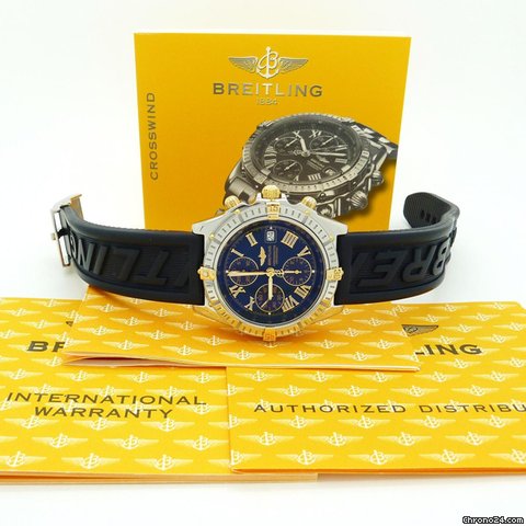 Breitling Crosswind Stahl / Gold mit Box & Papieren aus 2004 watches