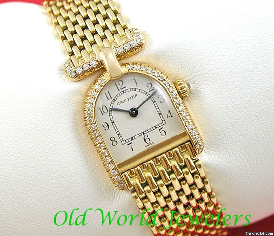 Cartier 18K LADYS CALANDRE DIAMOND watches