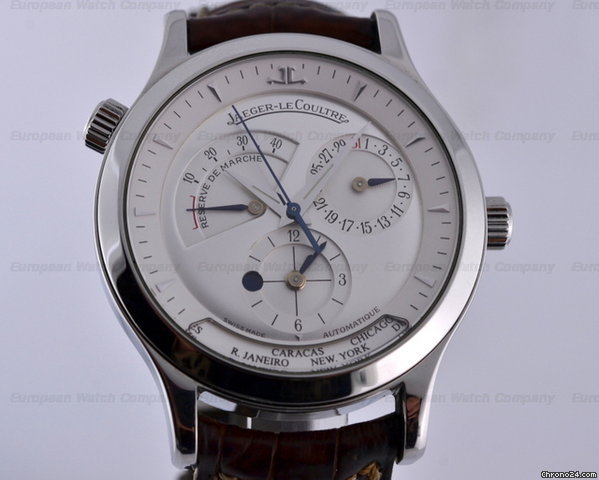 Jaeger-LeCoultre Master Geographic SS Silver Dial 38MM watches